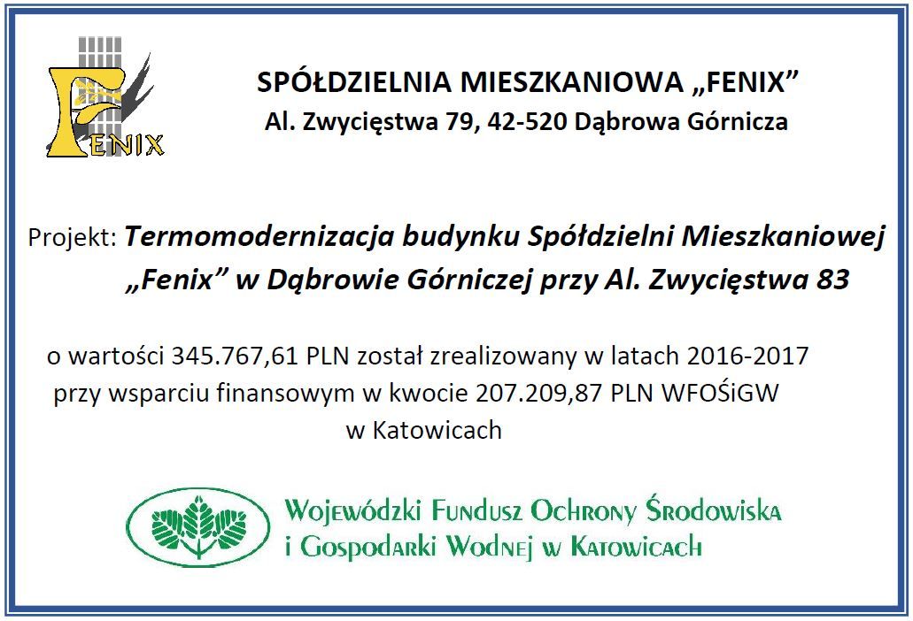 Projekt zrealizowany dzięki WFOSiGW w Katowicach